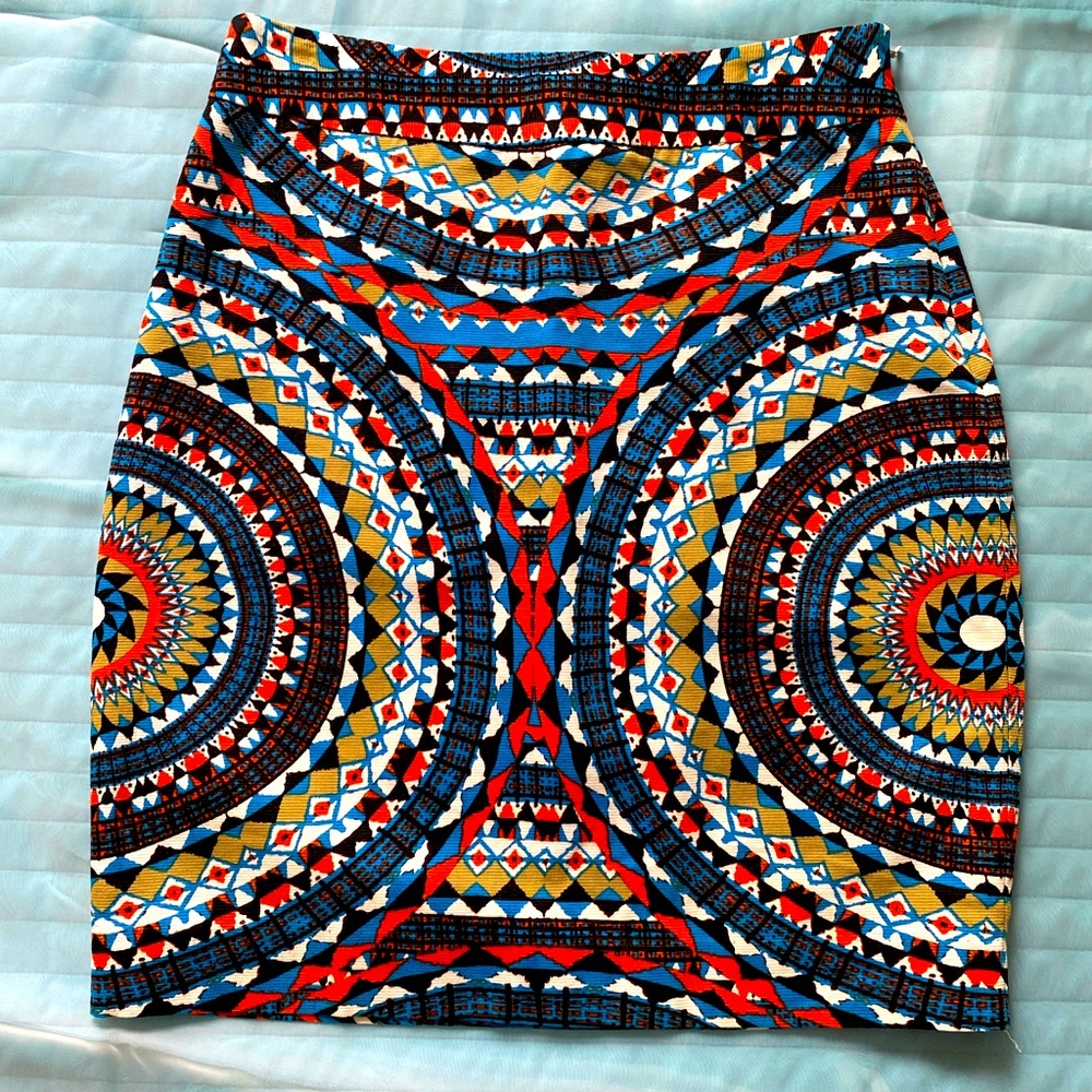 Tabitha Skirt with tribal print